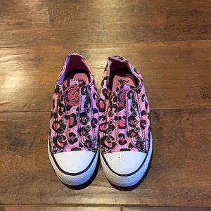 pink leopard print sneakers
